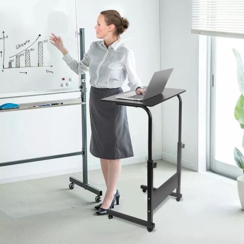 Laptop Desk Rolling Height Adjustable Portable Table