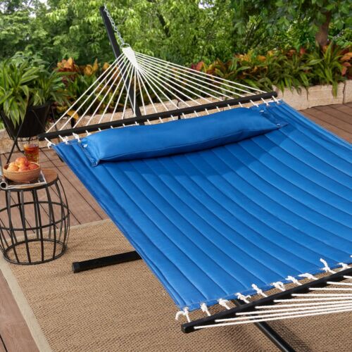 Outdoor Camping Quilted Double Hammock