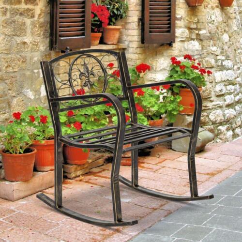 Indoor&Outdoor Metal Double Rocking Chair