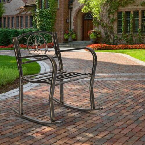 Indoor&Outdoor Metal Double Rocking Chair