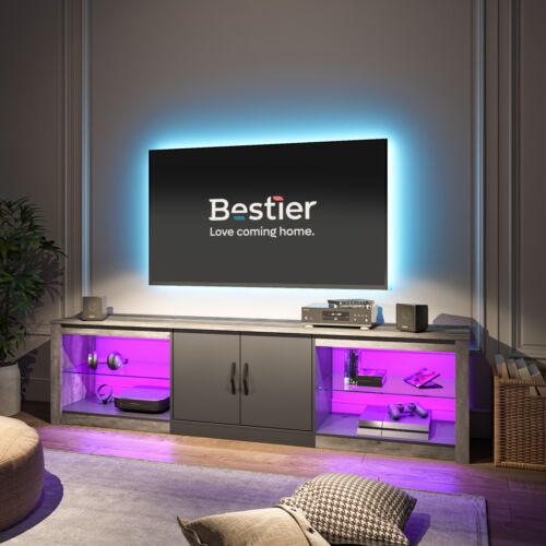 Bestier TV Stand Unit Cabinet Home Furniture