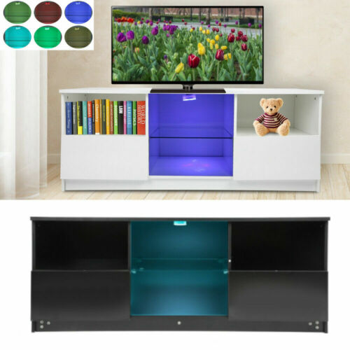 LED Light High Gloss TV Unit Cabinet Stand