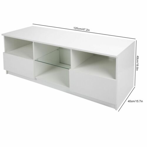 LED Light High Gloss TV Unit Cabinet Stand