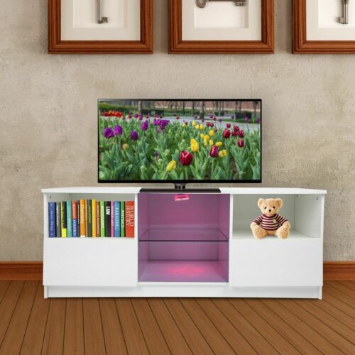 LED Light High Gloss TV Unit Cabinet Stand