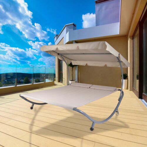 Double Chaise Lounge Chair Hammock Bed
