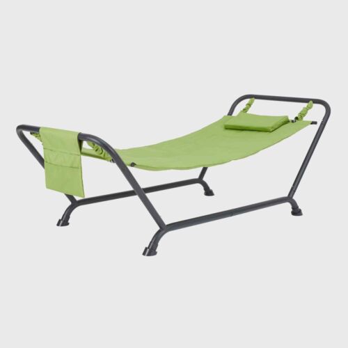 Outdoor Belden Park Hammock with Stand and Pillow