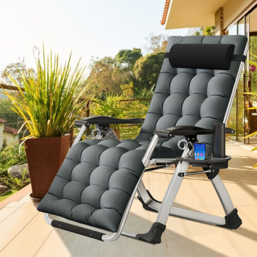 Outdoor Removable Cushion Rest Zero Gravity Chair