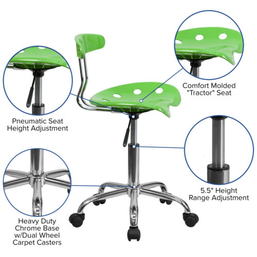 Vibrant Chrome Swivel Task Chair