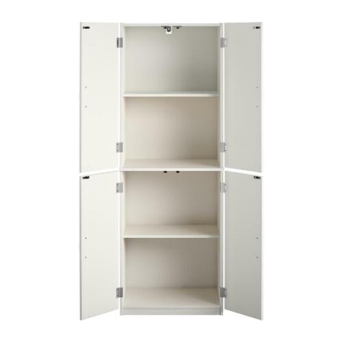White Tall Storage Cabinet Cupboard