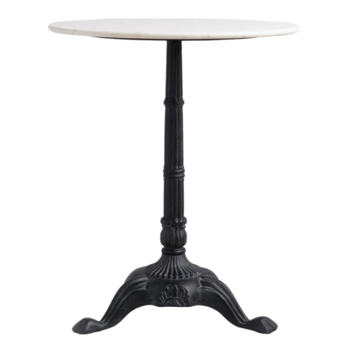 Genuine Natural White Marble Bistro Round Table