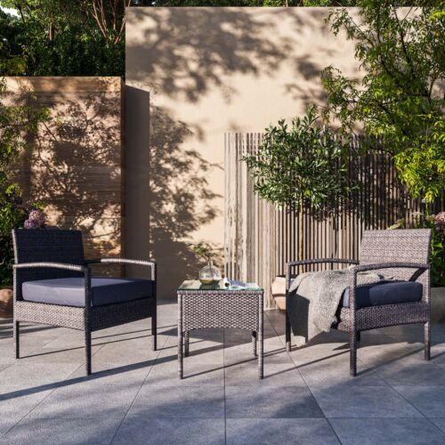 3 PCS Outdoor Chairs & Table Furniture Set