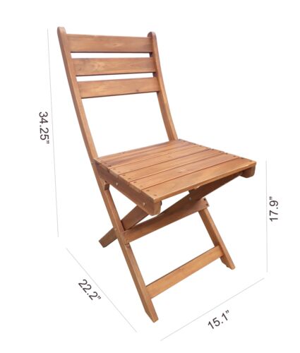 Outdoor Patio Wooden Folding Table Chair Furniture