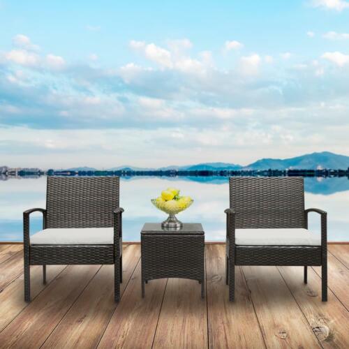3 pcs Outdoor Table Chair Furniture Set