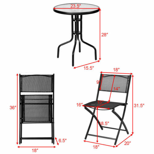 Folding Chairs Garden Backyard Patio Outdoor Furniture