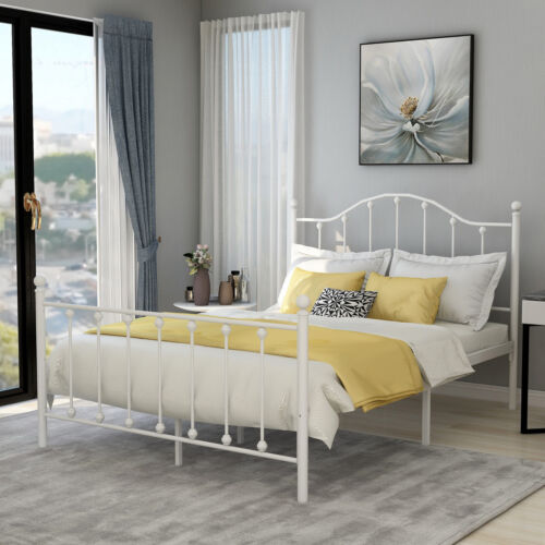 Metal Bed Frame with Headboard